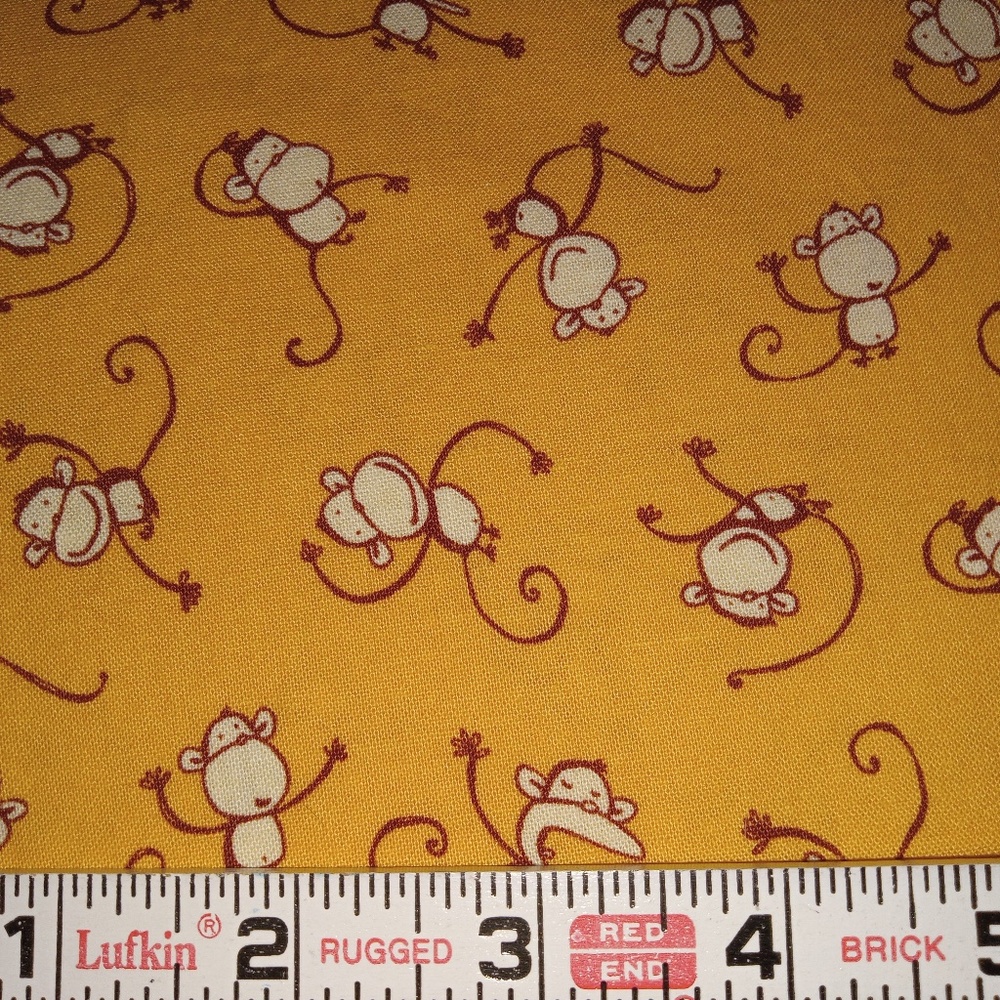 FREE SPIRIT Cotton Novelty Sewing Fabric MONKEY TOSS - 1.5 Yards